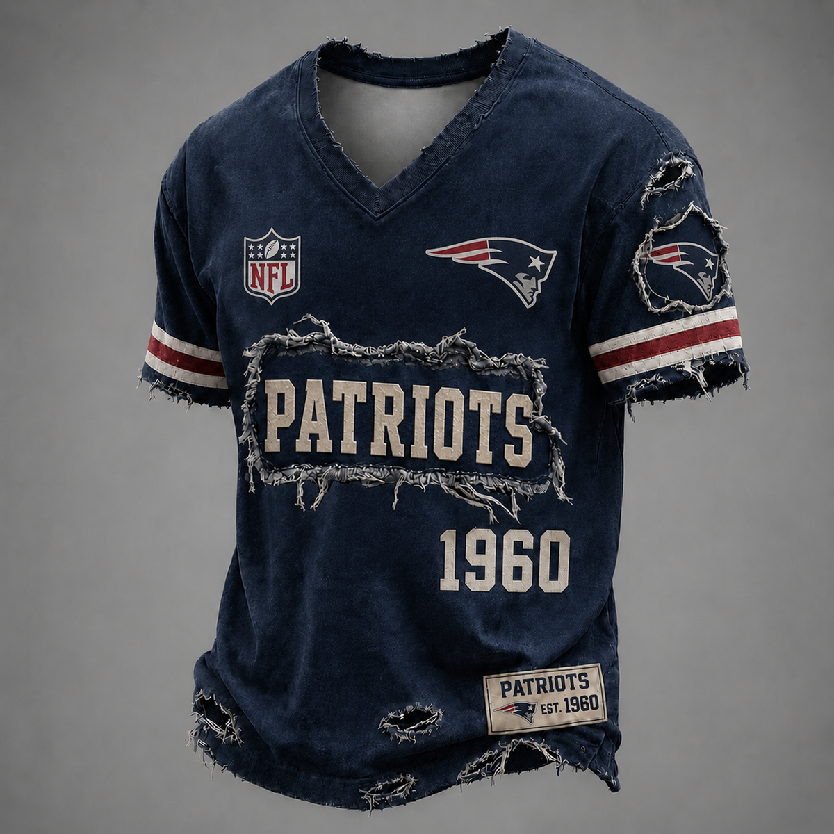 NE x NFL LUXURY V-Neck T-Shirt 3005 DatND DVT Main image