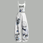 Top & Elasticated Trousers Two-Piece Set 2605015453
