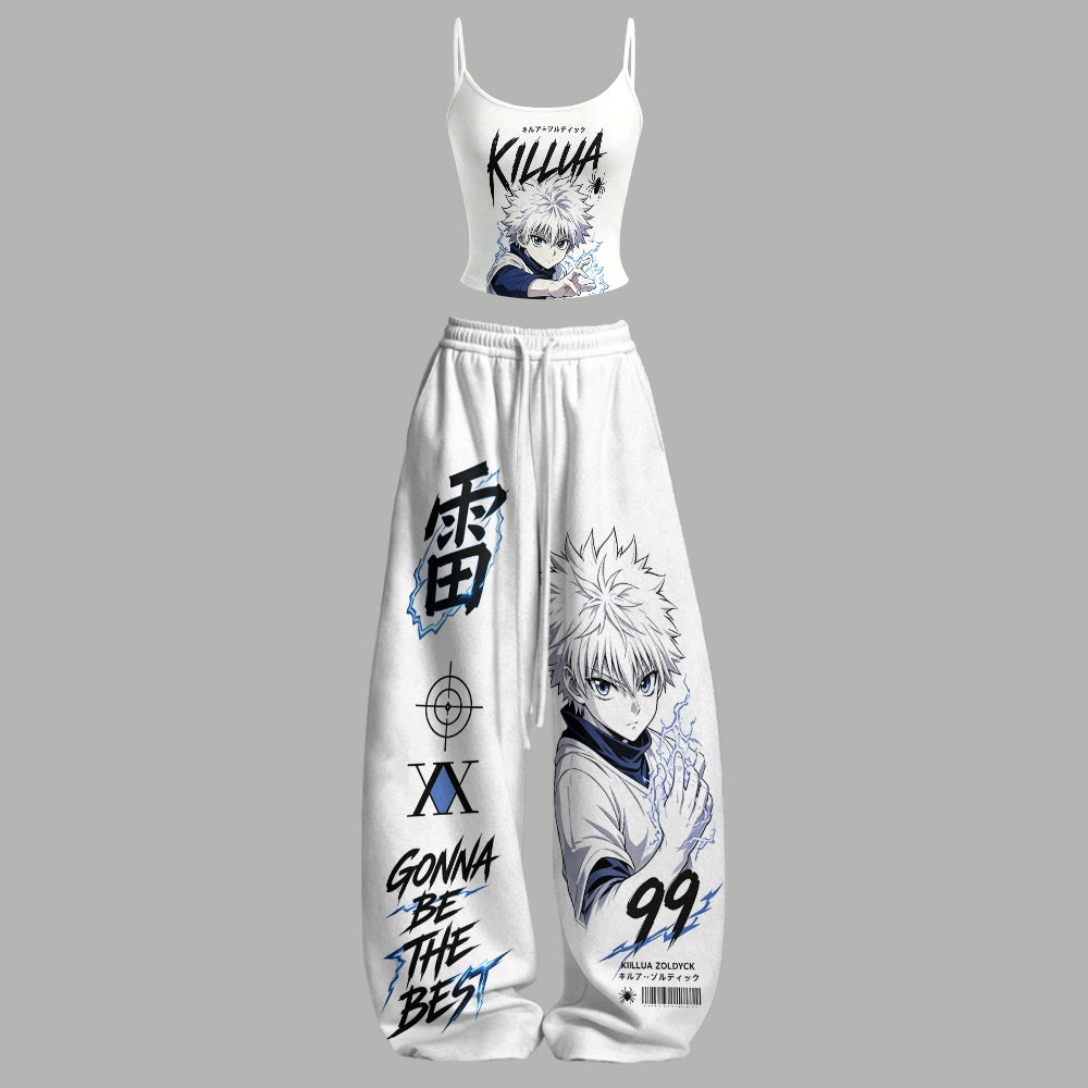 Top & Elasticated Trousers Two-Piece Set 2605015453