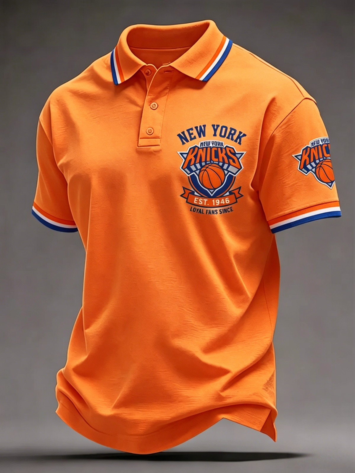 Men's New York Knicks Basketball Team Fan Polo Shirt Main image