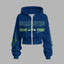 Seattle Seahawks Zip-up hooded jacket and elastic-waist pants set