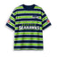 Men's Seattle Seahawks Striped Crew Neck Short Sleeve T-Shirt