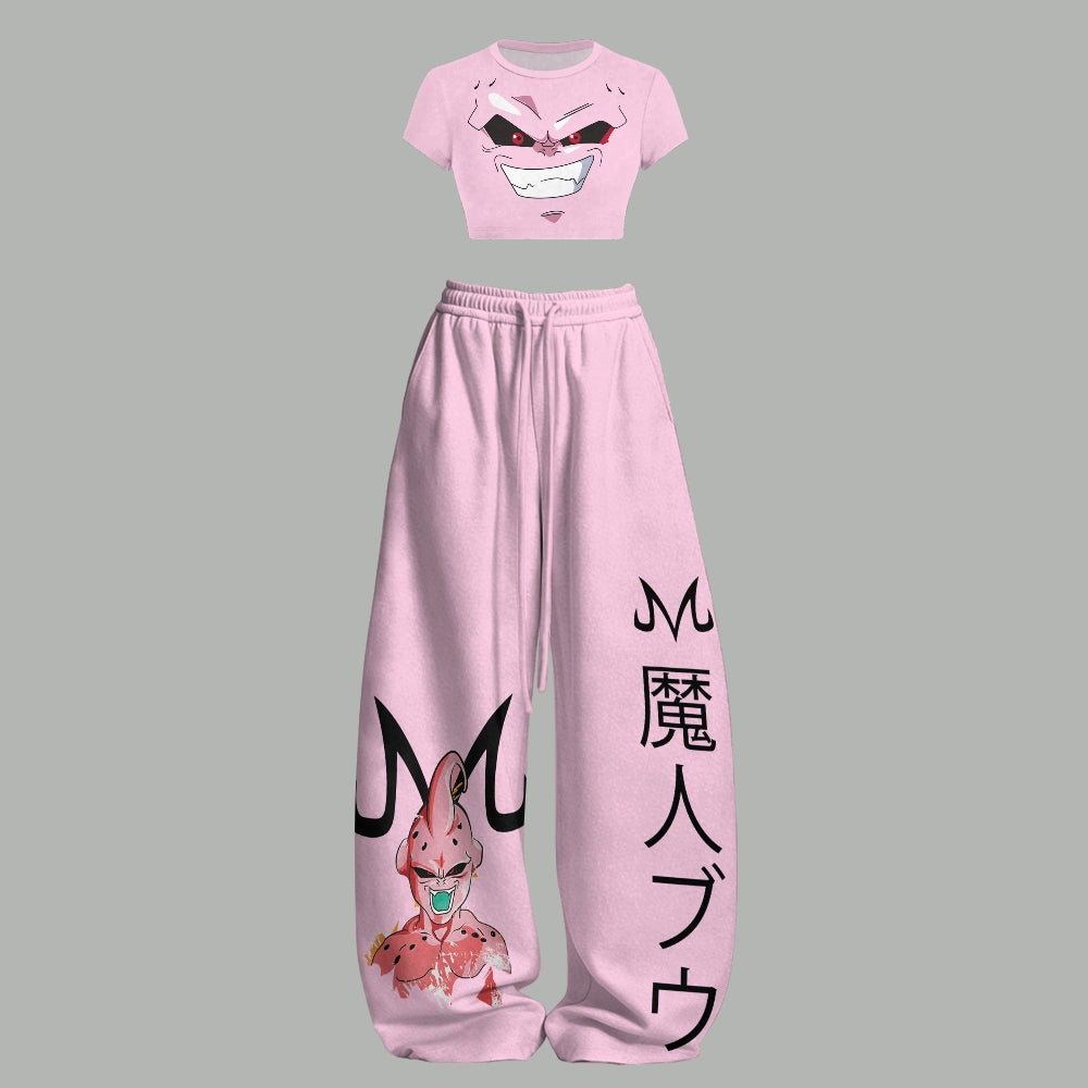 DRAGON BALL Women T-Shirt  & Elasticated Trousers Two-Piece Set