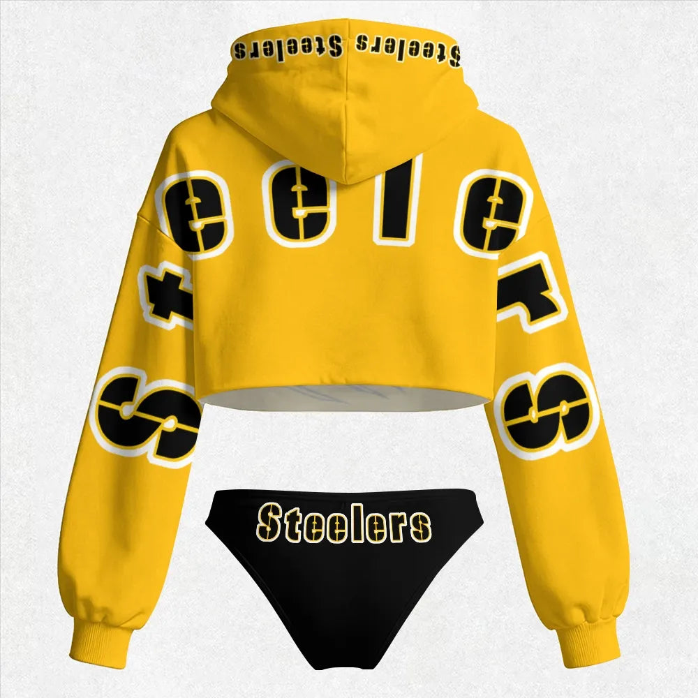 Pittsburgh Steelers Women's Hoodie Set Secondary image