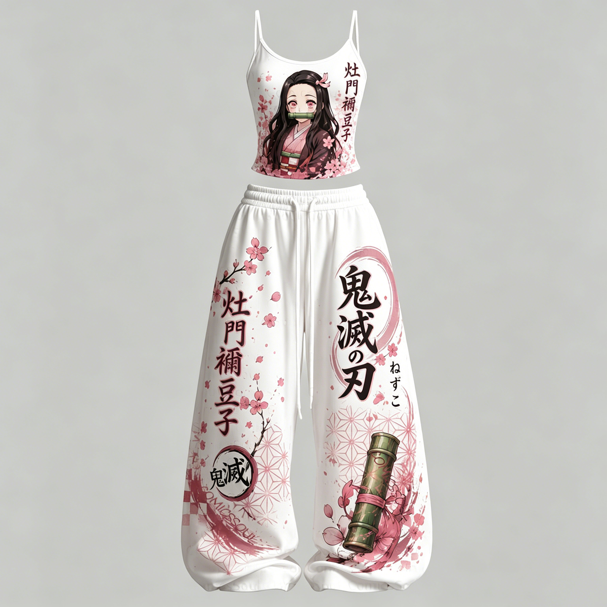 Demon Slayer Top & Elasticated Trousers Two-Piece Set Main image