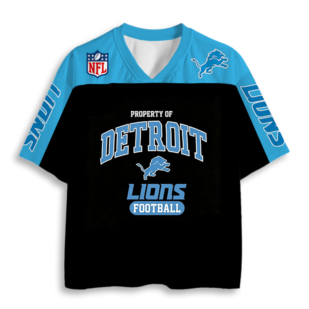 Property of Detroit Lions Football Graphic Jersey Shirts