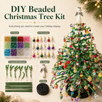 🎅 DIY Beaded Christmas Tree Kit – 🎄Create Your Own Sparkling Holiday Decoration