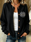Women'S Casual Football Plant Knitted Cardigan Top
