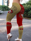San Francisco 49ers Panel Logo Butt Workout Leggings For Lady