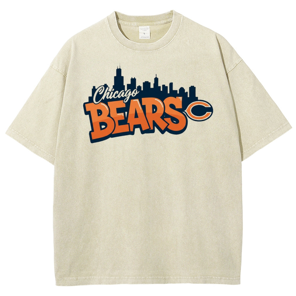 Chicago Bears Unisex Vintage Washed T-shirt