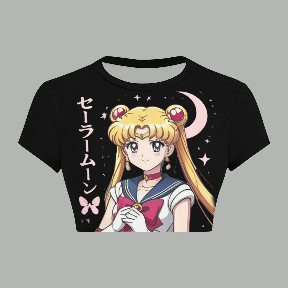 Animescollection Sailor Moon Women T-Shirt  & Elasticated Trousers Two-Piece Set