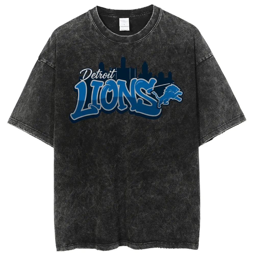 Detroit Lions Unisex Vintage Washed T-shirt