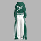 New York Jets Zip-up hooded jacket and elastic-waist pants set | NFL