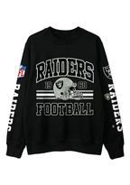 Las Vegas Raiders 1960 Football Helmet Graphic Crewneck Sweatshirt