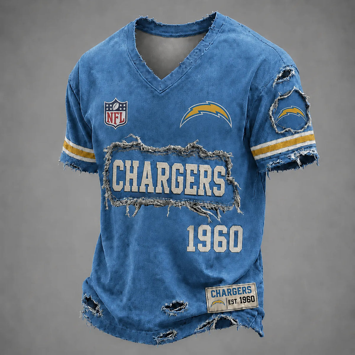 LAC x NFL LUXURY V-Neck T-Shirt 3005 DatND DVT Main image