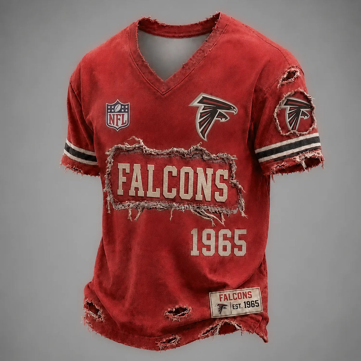 ATL x NFL LUXURY V-Neck T-Shirt 3005 DatND DVT Main image