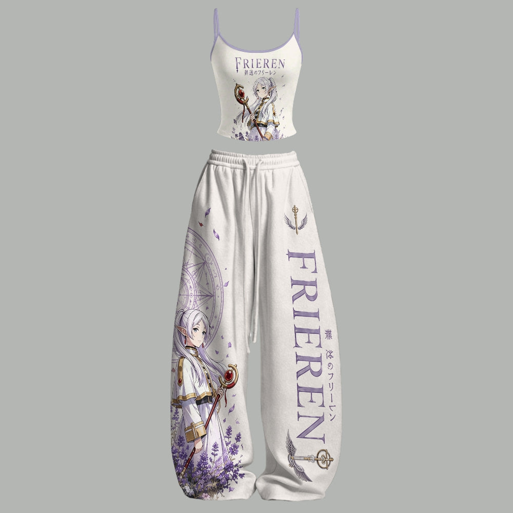 Top & Elasticated Trousers Two-Piece Set 2605008384