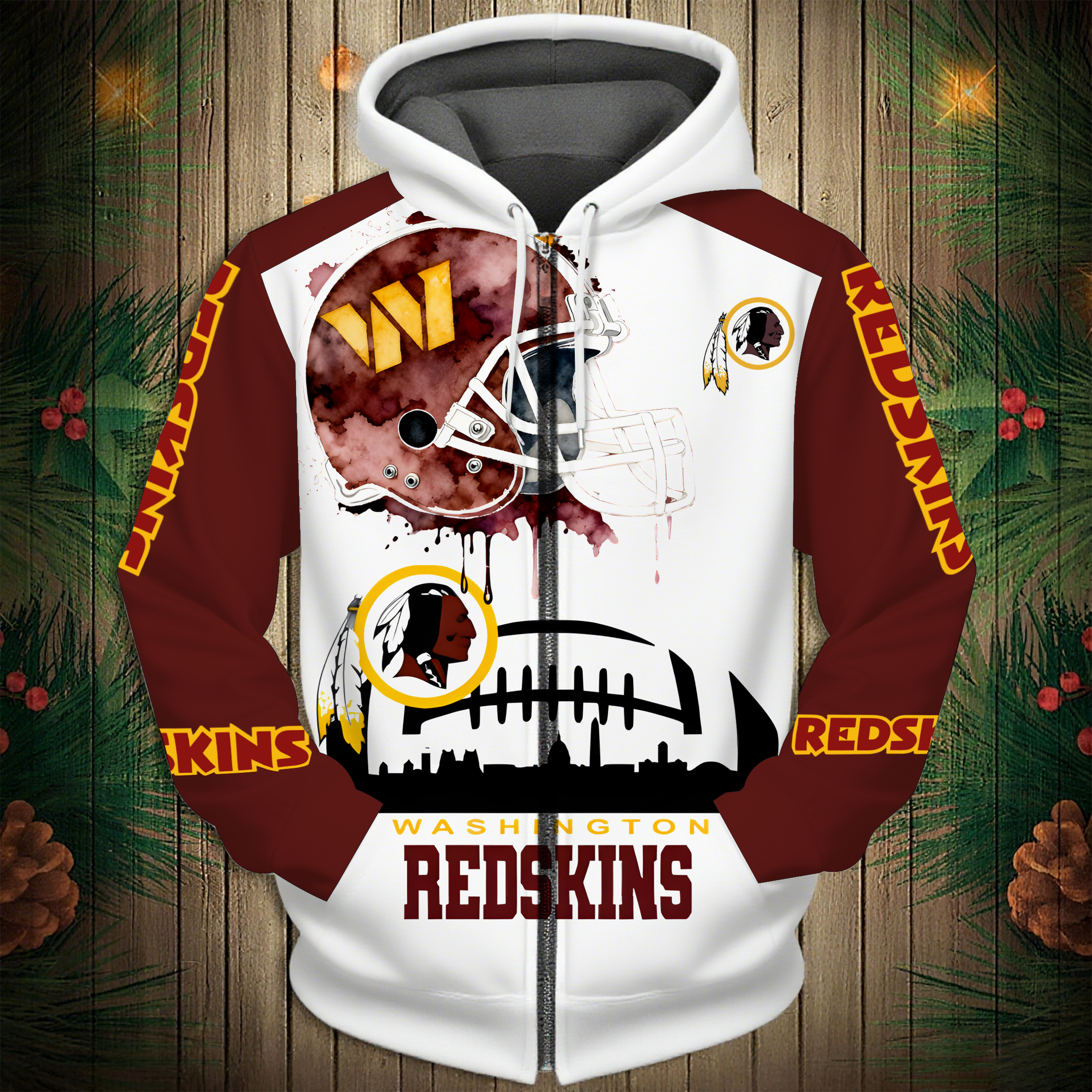 Washington Commanders 2026 New 3D Graphic Hoodie