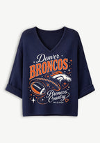 Women Denver Broncos Long Sleeve Game Day Shirt
