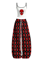 Classic Spider-Man Mask Top & Elasticated Trousers Two-Piece Set