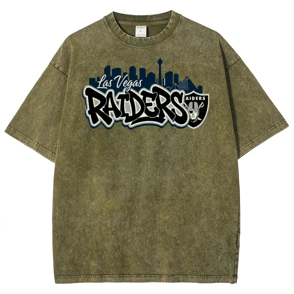 Las Vegas Raiders Unisex Vintage Washed T-shirts