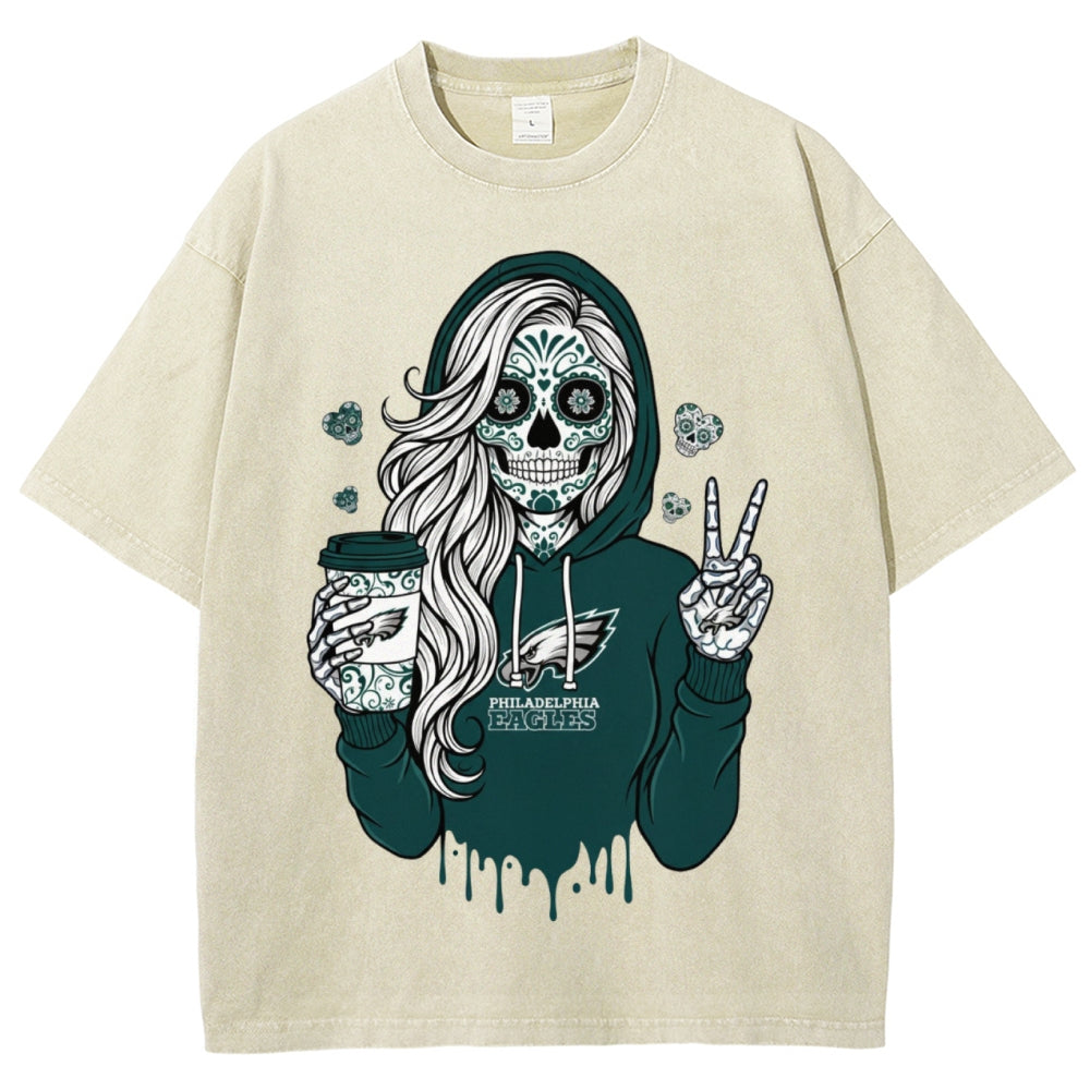 Unisex Retro¡°Philadelphia Eagles¡± Washed T-Shirt