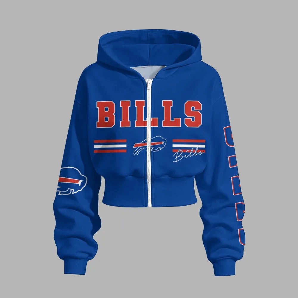 Buffalo Bills Zip-up hooded jacket and elastic-waist pants set | NFL Secondary image