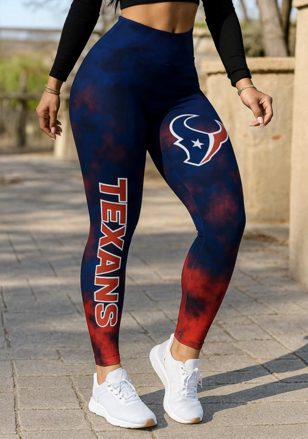 Houston Texans Game Day Workout Leggings For Lady