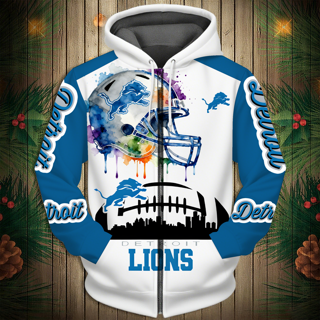 Detroit Lions 2026 New 3D Graphic Hoodie