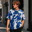 A.J Auxerings Blue Camo T Shirt Custom Name For Fan
