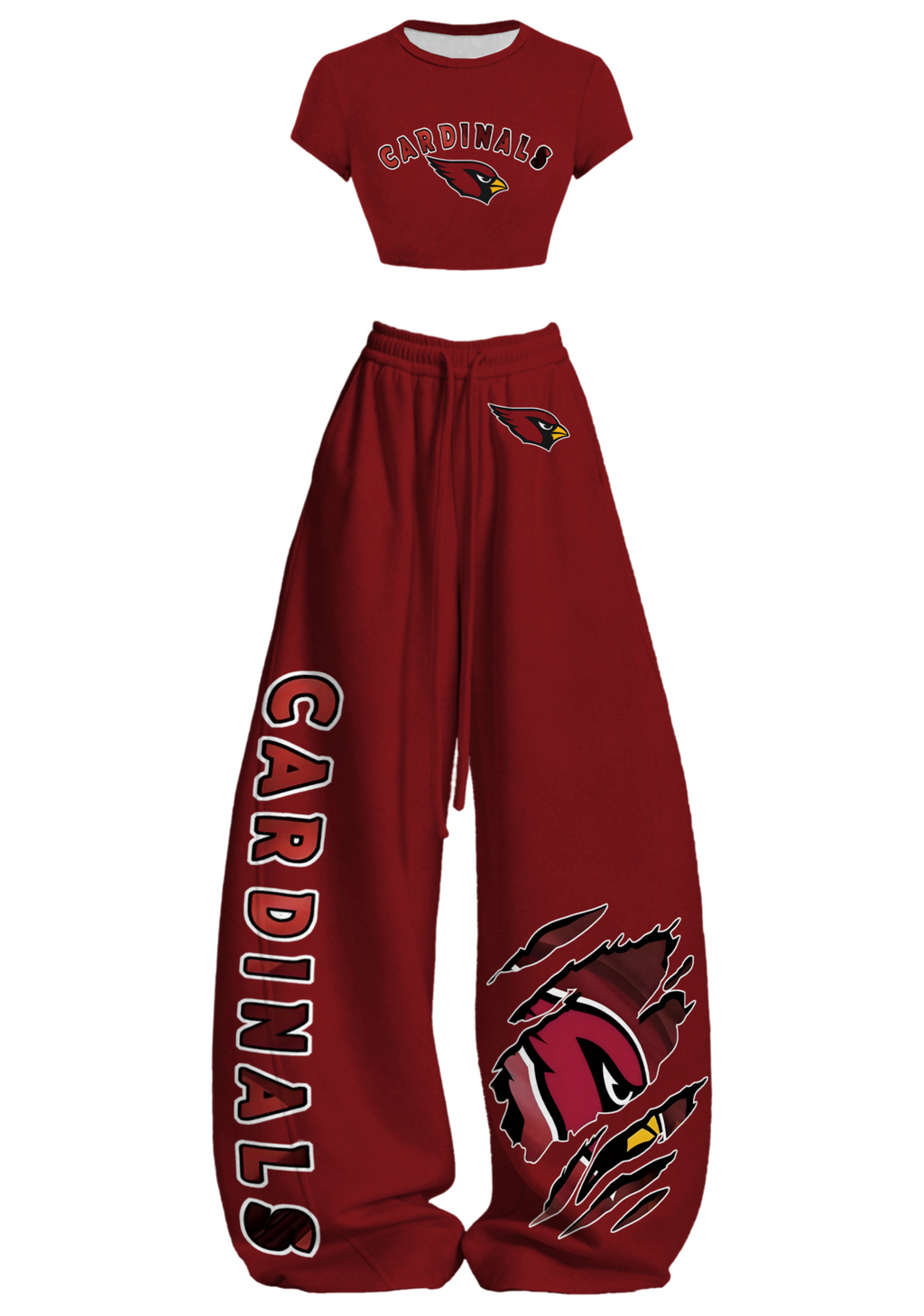 Arizona Cardinals Tops & Elasticated Trousers Two-Piece Set