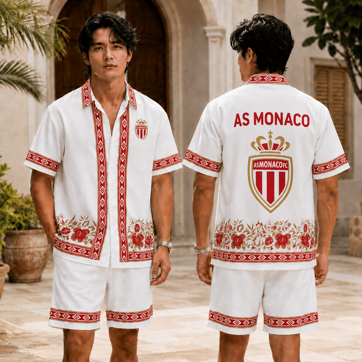 AS Monaco Vintage Floral Hawaiian & Short Pants For Fan Main image