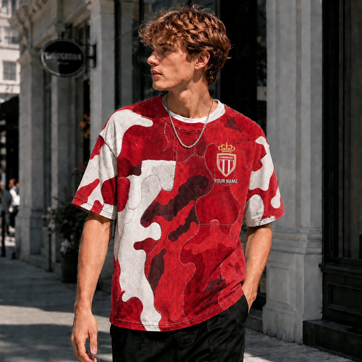 Crown Crest Red Camo T Shirt Custom Name For Fan