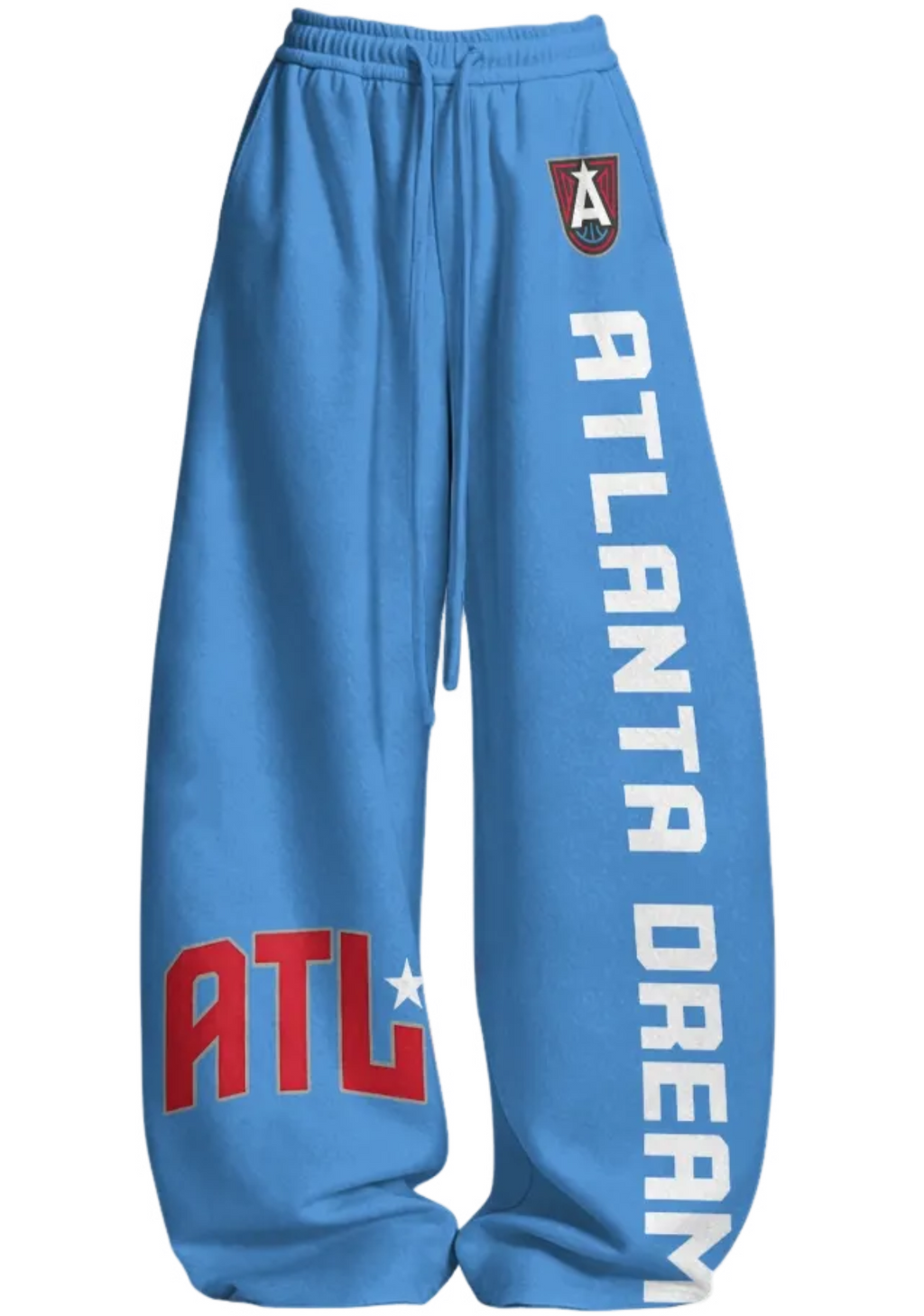 Atlanta Dream Blue Tops & Elasticated Trousers Two-Piece Set
