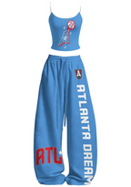 Atlanta Dream Blue Tops & Elasticated Trousers Two-Piece Set