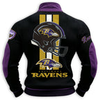 Baltimore Ravens Football Helmet 1/4 Zip Pullover Sweatshirt