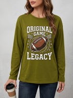 Women's American Football Original Game Legacy Graphic long sleeve t-shirt