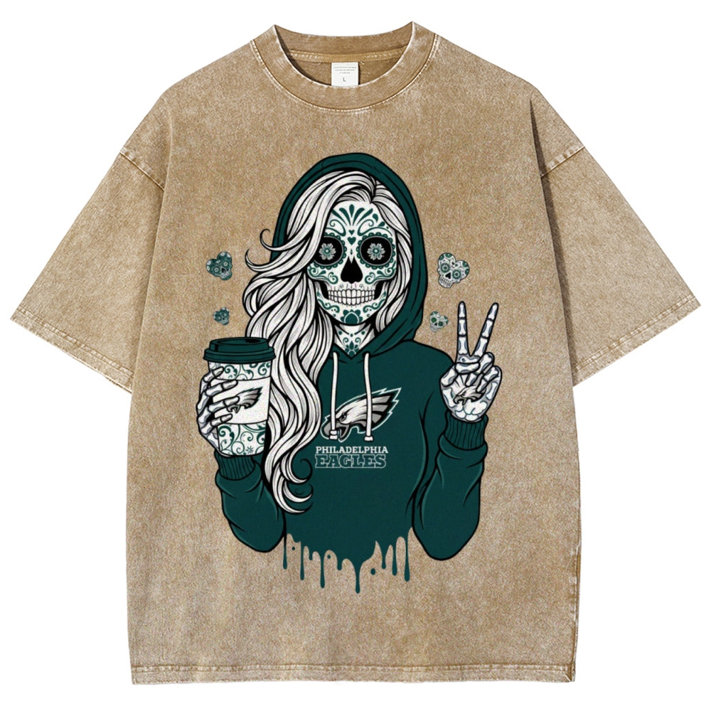 Unisex Retro¡°Philadelphia Eagles¡± Washed T-Shirt