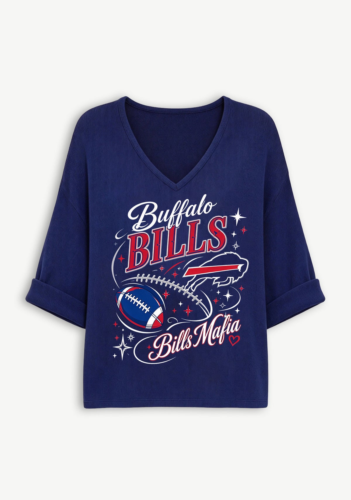 Women Buffalo Bills Long Sleeve Game Day Shirt