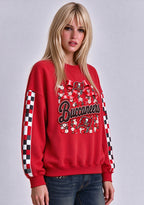 Women's Tampa Bay Buccaneers Floral Bow Crewneck Sweatshirt