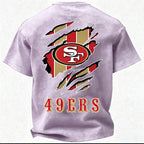 San Francisco 49ers Printed Unisex 100% Pure Cotton Washed T-Shirt