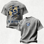 Los Angeles Rams Printed Unisex 100% Pure Cotton Washed T-Shirt