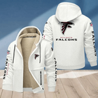 Atlanta Falcons Multicolor Thick Zip-Up Hoodie