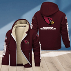 Arizona Cardinals Multicolor Thick Zip-Up Hoodie