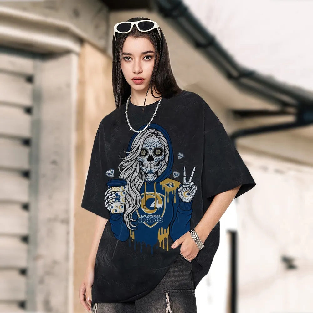 Unisex ¡°Los Angeles Rams¡±Vintage Washed Tee