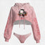 "Demon Slayer" Women's Hooded Thicken Suit Set