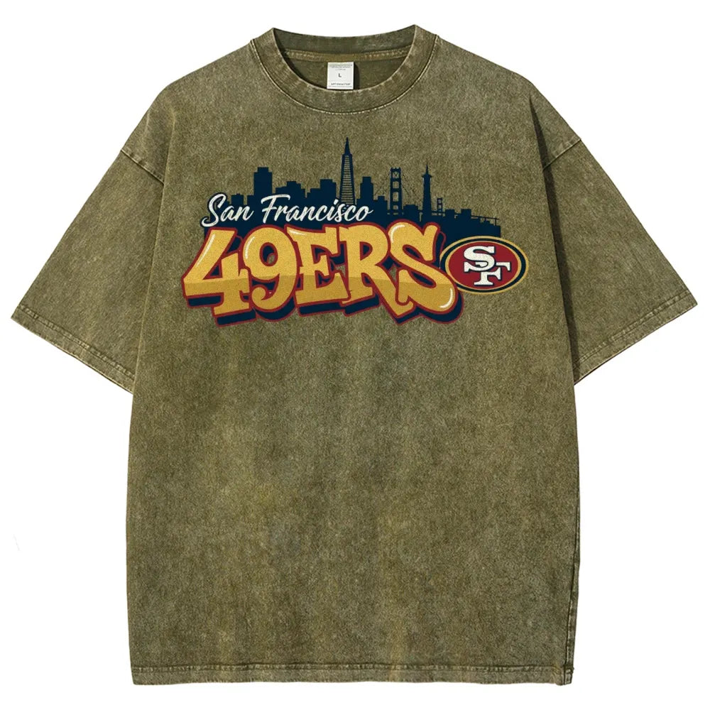 San Francisco 49ers Unisex Vintage Washed T-shirt