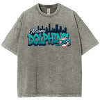 Miami Dolphins Unisex Vintage Washed T-shirt