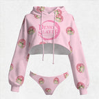 "Demon Slayer" Women's Hooded Thicken Suit Set