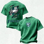 Philadelphia Eagles Printed Unisex 100% Pure Cotton Washed T-Shirt